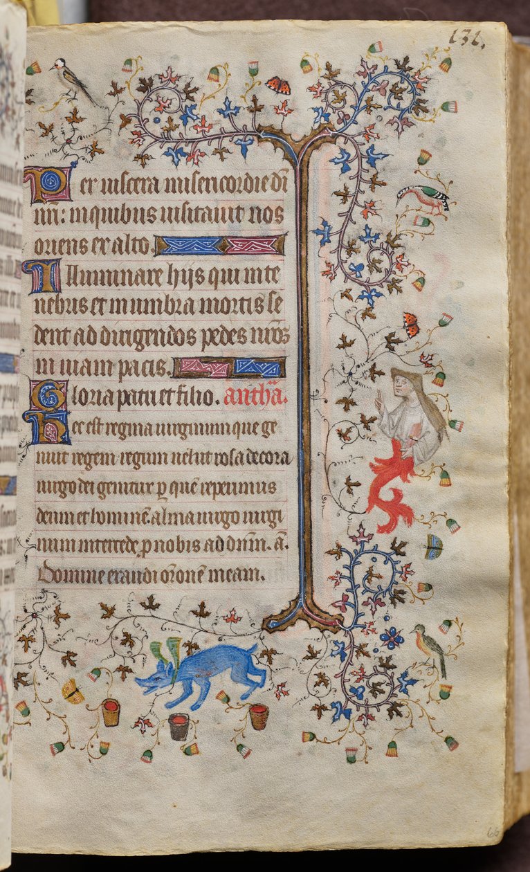 Nemes Károly, navarrai király (1361-1425) órái: fol. 66r, Szöveg alkotó: Master of the Brussels Initials and Associates