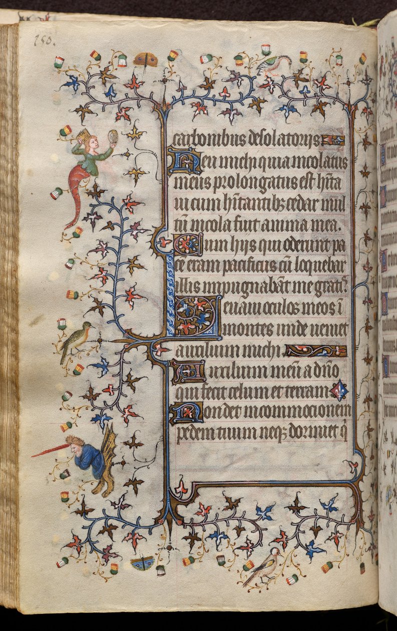Nemes Károly, navarrai király (1361-1425) órái: fol. 75v, Szöveg alkotó: Master of the Brussels Initials and Associates