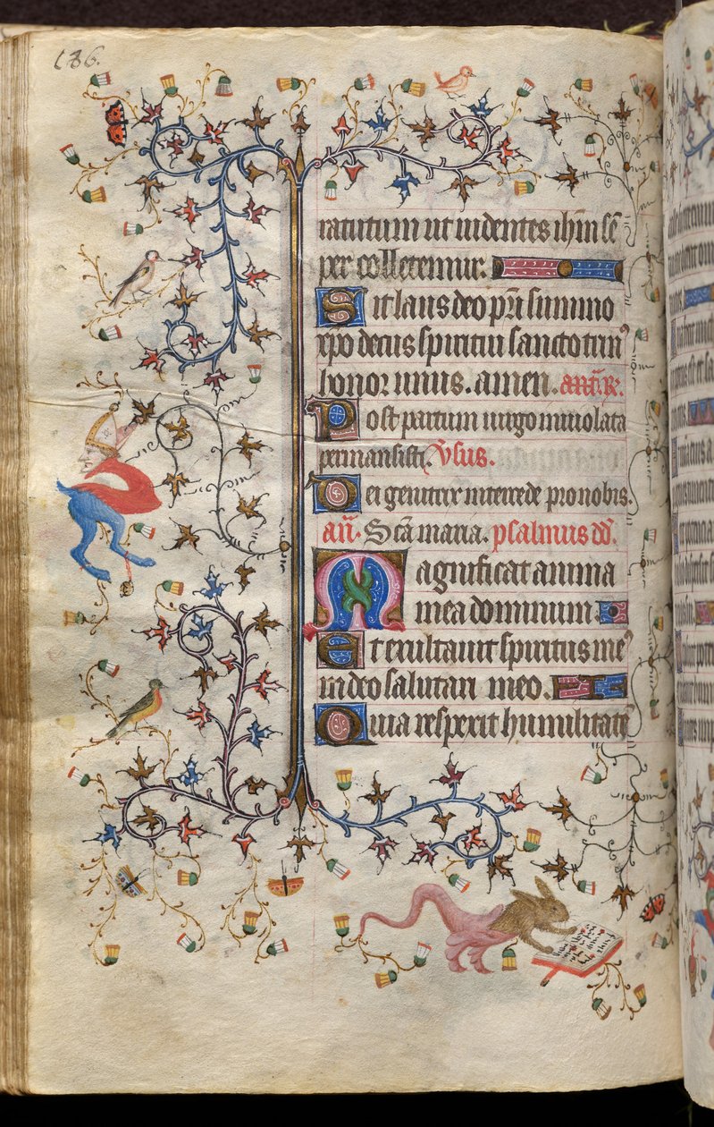 Nemes Károly, navarrai király (1361-1425) órái: fol. 93v, Szöveg alkotó: Master of the Brussels Initials and Associates