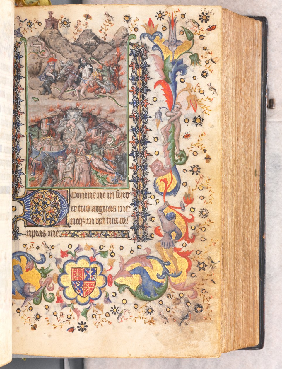 Nemes Károly navarrai király órái 1361-1425: fol. 106r, Utolsó ítélet, c. 1405. alkotó: Master of the Brussels Initials and Associates