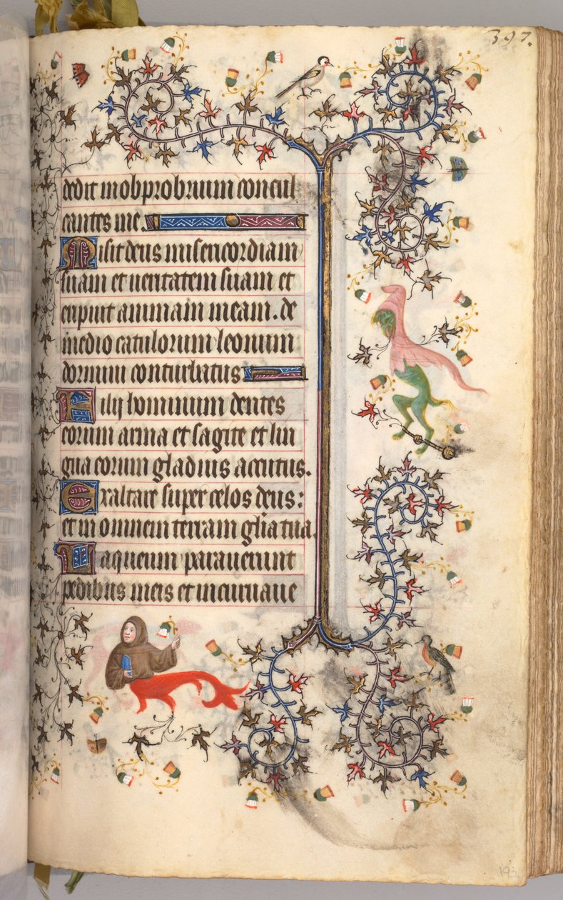 Nemes Károly navarrai király órái 1361-1425: fol. 193r, Szöveg, c. 1405. alkotó: Master of the Brussels Initials and Associates