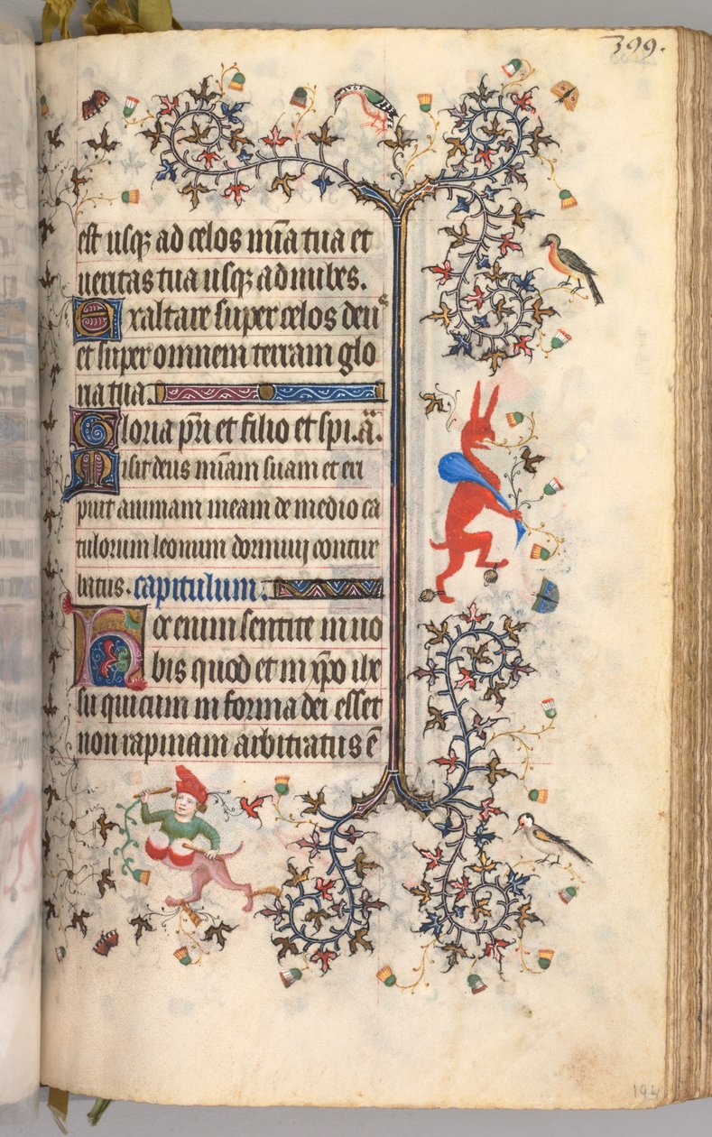 Nemes Károly navarrai király órái 1361-1425: fol. 194r, Szöveg, c. 1405. alkotó: Master of the Brussels Initials and Associates