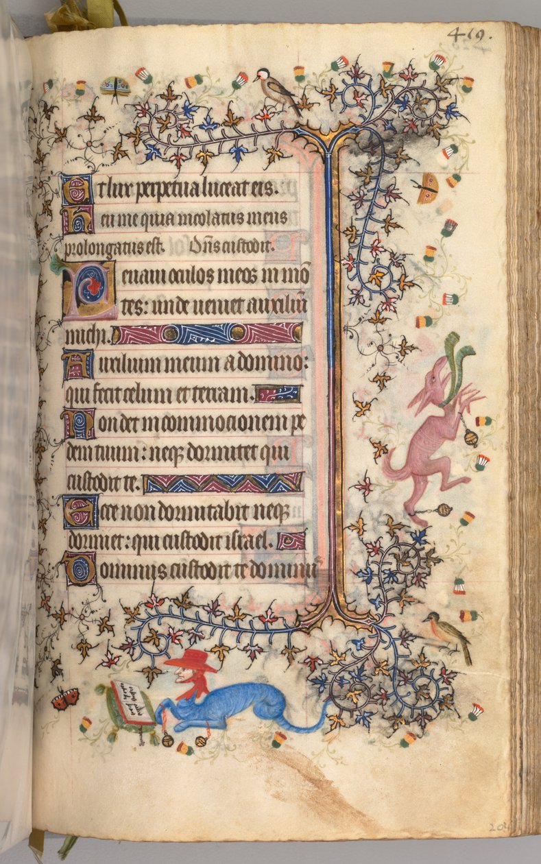 Nemes Károly navarrai király órái 1361-1425: fol. 204r, Szöveg, c. 1405. alkotó: Master of the Brussels Initials and Associates