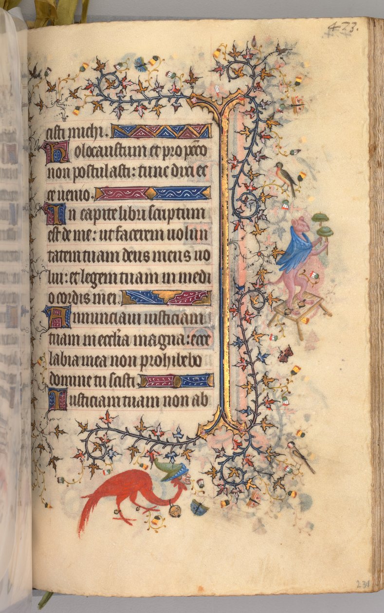 Nemes Károly navarrai király órái 1361-1425: fol. 231r, Szöveg, c. 1405. alkotó: Master of the Brussels Initials and Associates