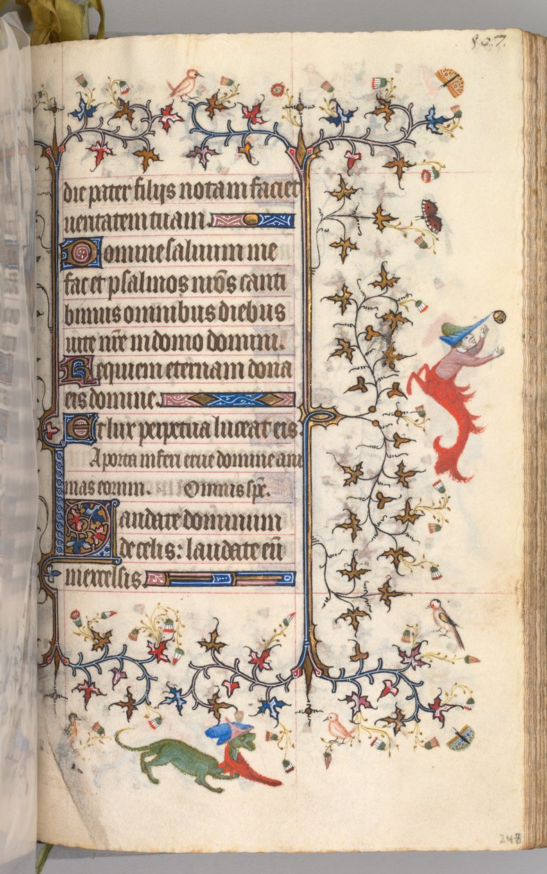 Nemes Károly navarrai király órái 1361-1425: fol. 248r, Szöveg, c. 1405. alkotó: Master of the Brussels Initials and Associates