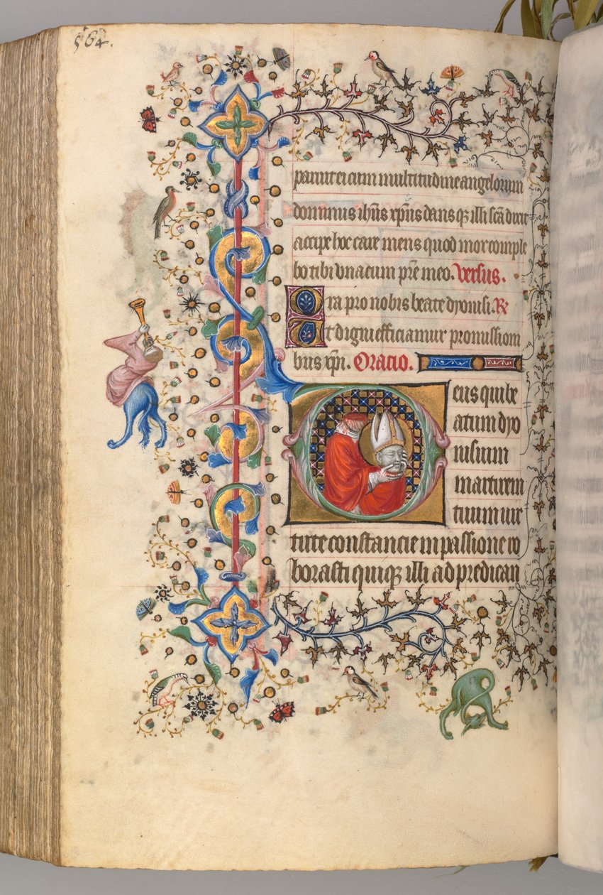 Nemes Károly navarrai király órái 1361-1425, fol. 276v, St. Denis, c. 1405. alkotó: Master of the Brussels Initials and Associates