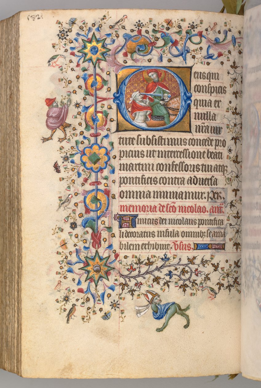 Nemes Károly navarrai király órái 1361-1425, fol. 285v, St. Martin, c. 1405. alkotó: Master of the Brussels Initials and Associates