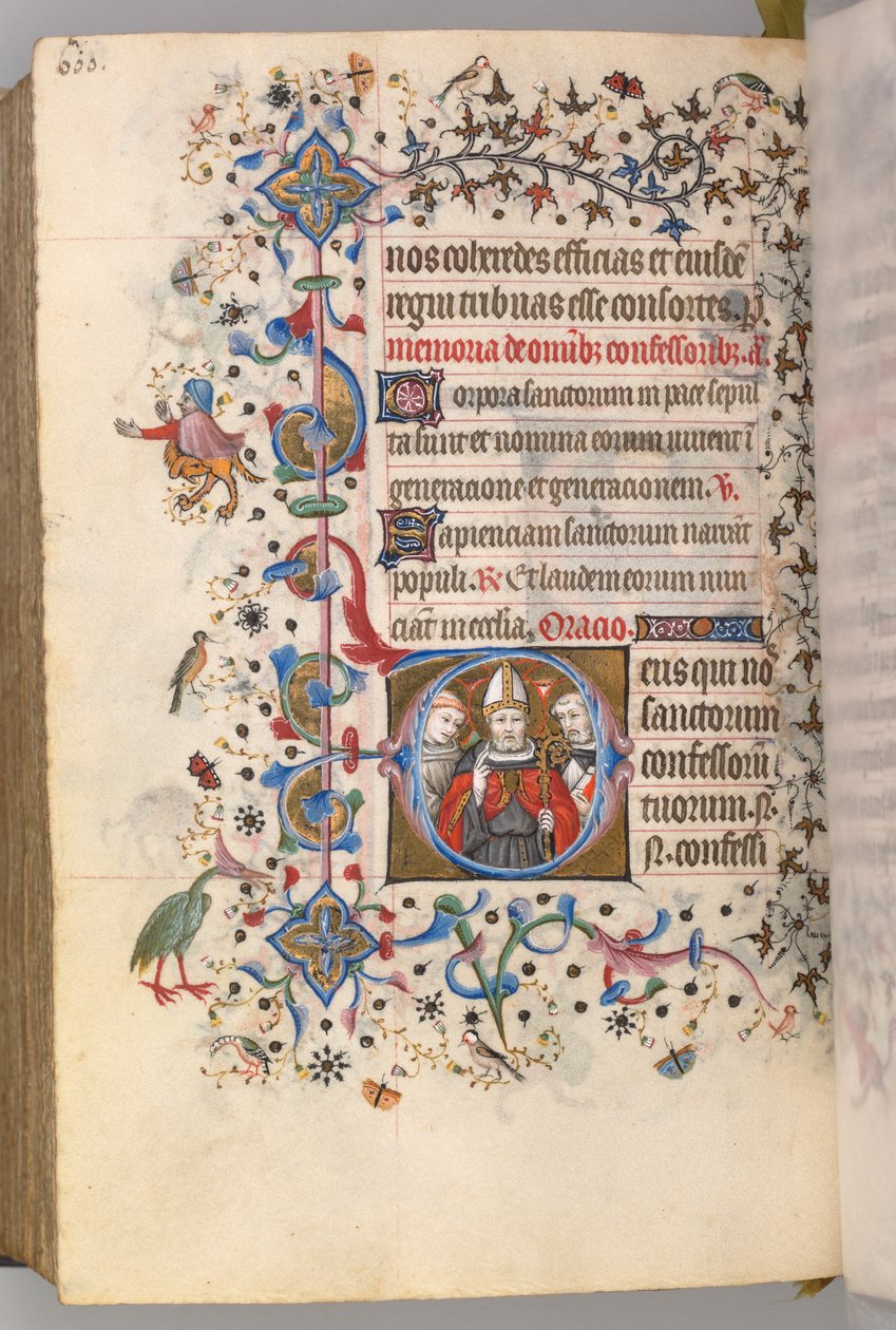 Nemes Károly navarrai király órái 1361-1425, fol. 294v, The Confessors, c. 1405. alkotó: Master of the Brussels Initials and Associates