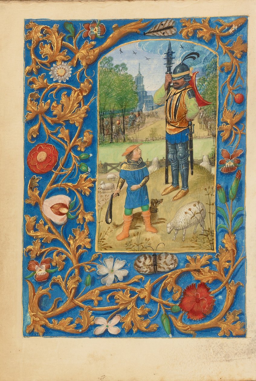 Dávid és Góliát alkotó: Master of the Dresden Prayer Book