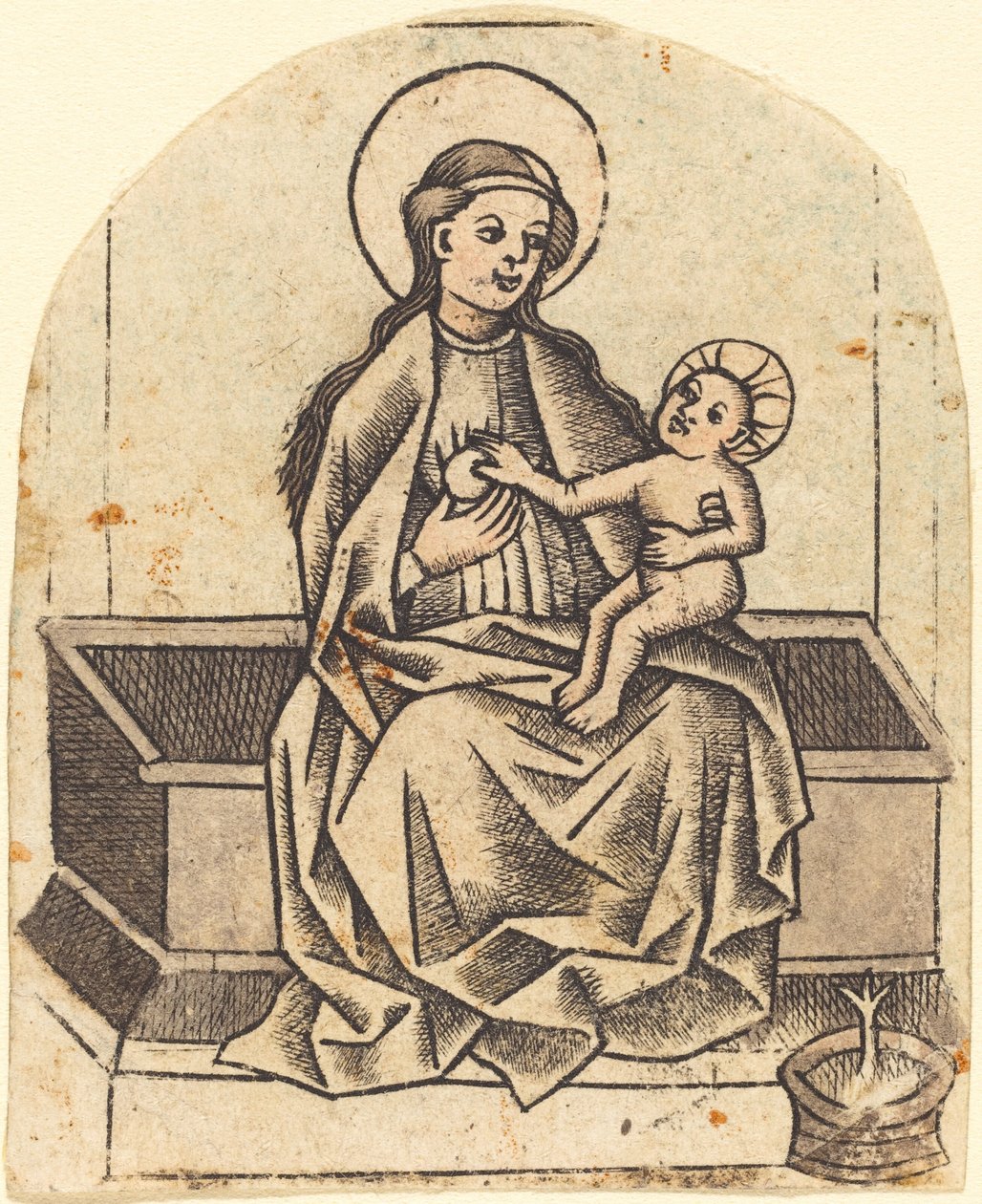 Madonna és gyermeke alkotó: Master of the Dutuit Mount of Olives
