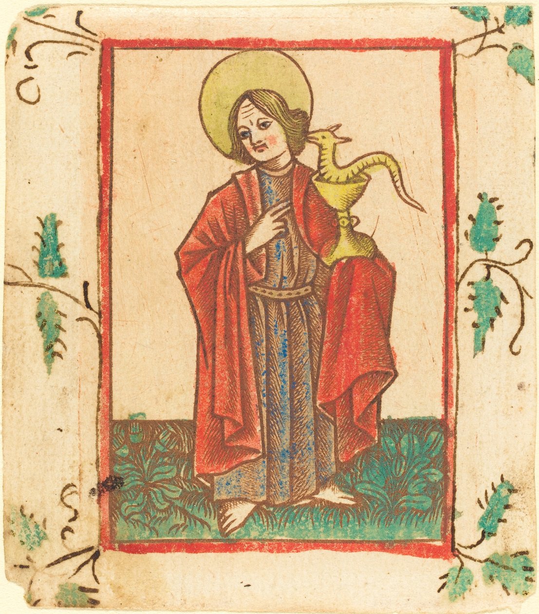 Szent János evangélista alkotó: Master of the Dutuit Mount of Olives after Master of St. Erasmus