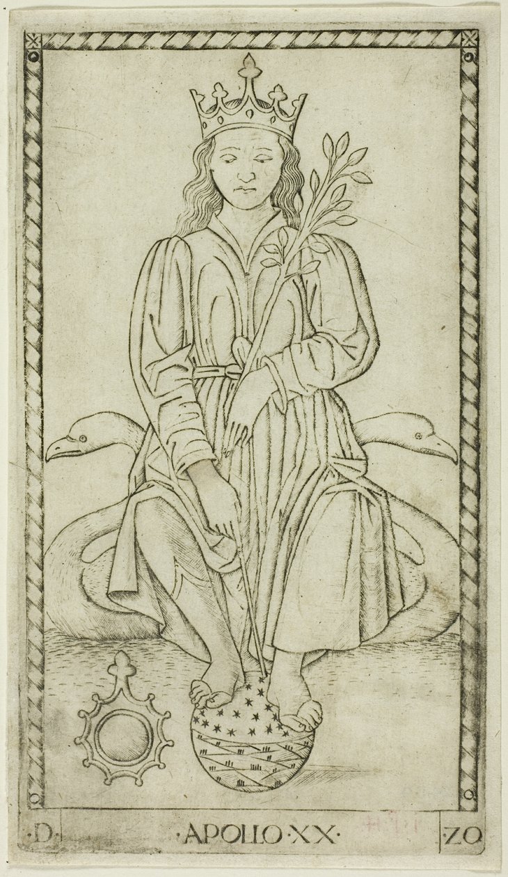 Apollo, 20-as lemez az Apollo and the Muses-tól alkotó: Master of the E Series Tarocchi