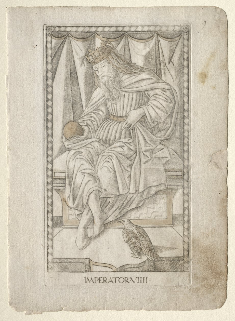 A császár (a Tarocchiból, E sorozat: Conditions of Man, #9) alkotó: Master of the E Series Tarocchi