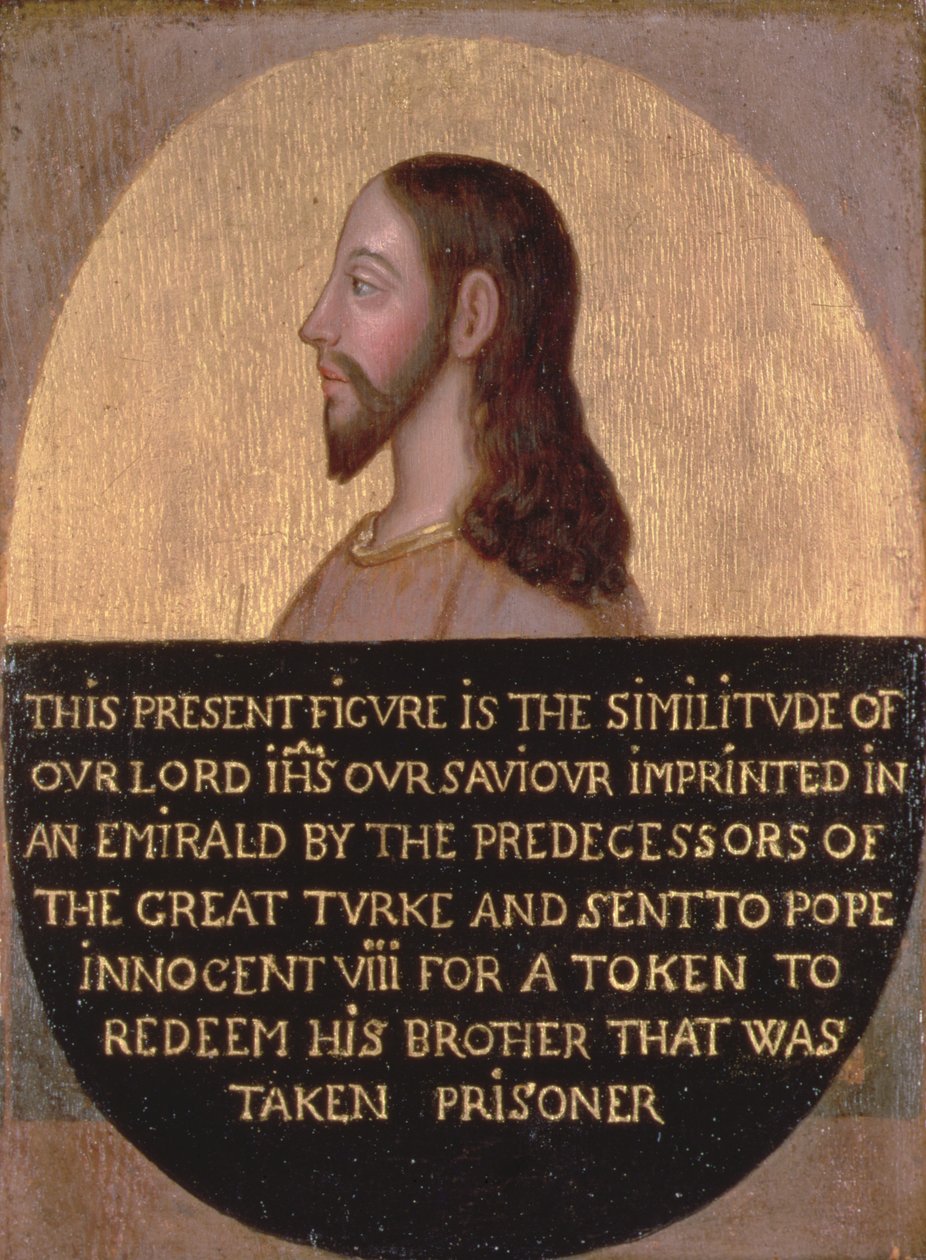Krisztus profilja (olaj a panelen) (lásd még: 115118) alkotó: Master of the Emerald Icons
