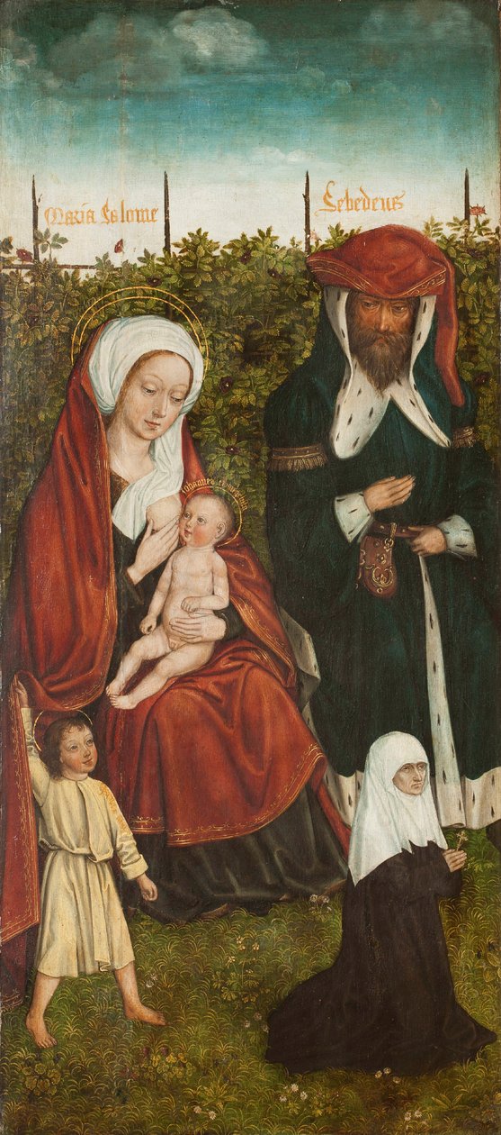 Szent Anna Triptichon családja, bal oldali panel, kb. 1500-1510. alkotó: Master of the Family of Saint