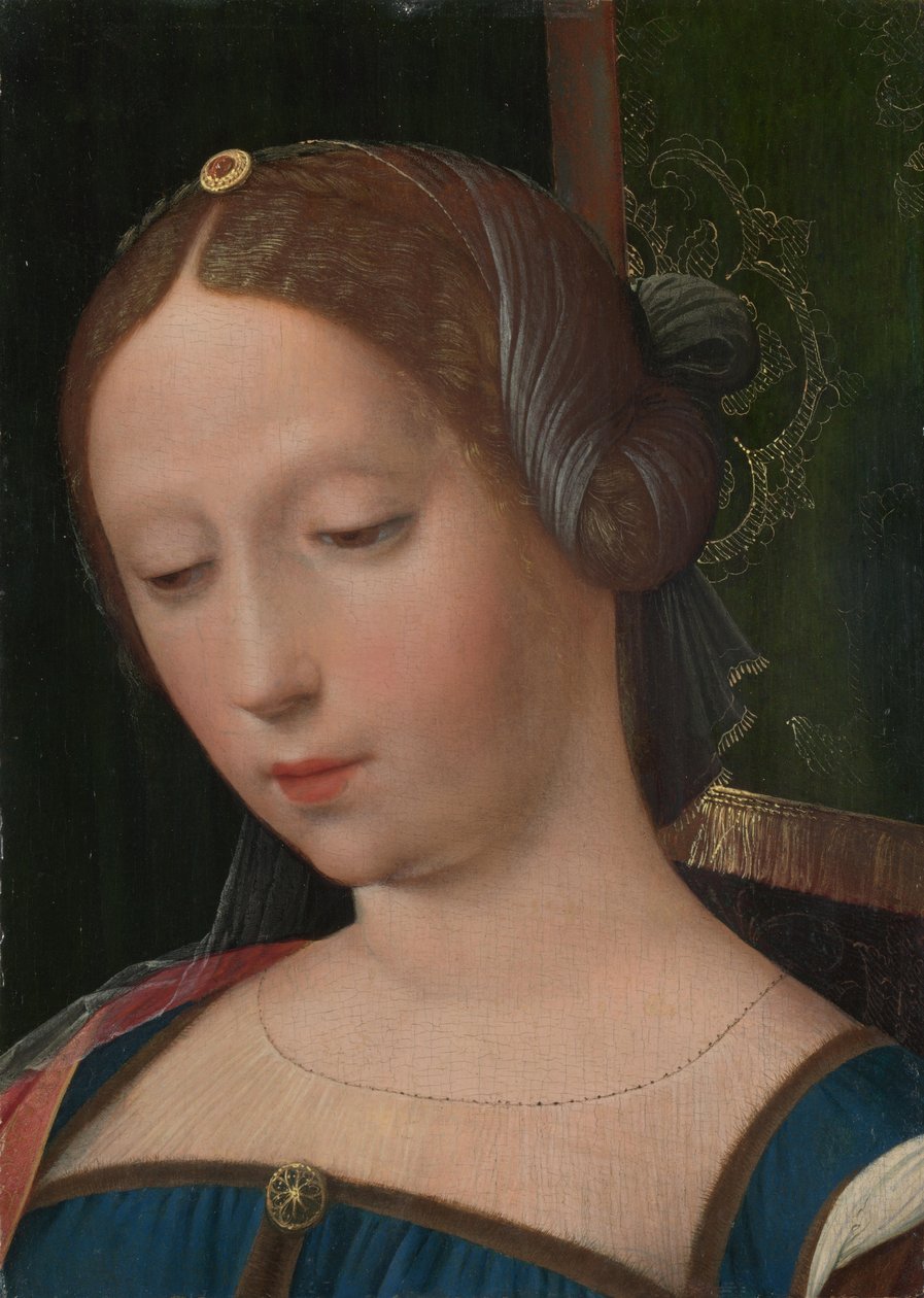 Női fej, 16. század közepe. alkotó: Master of the Female Half Lengths,