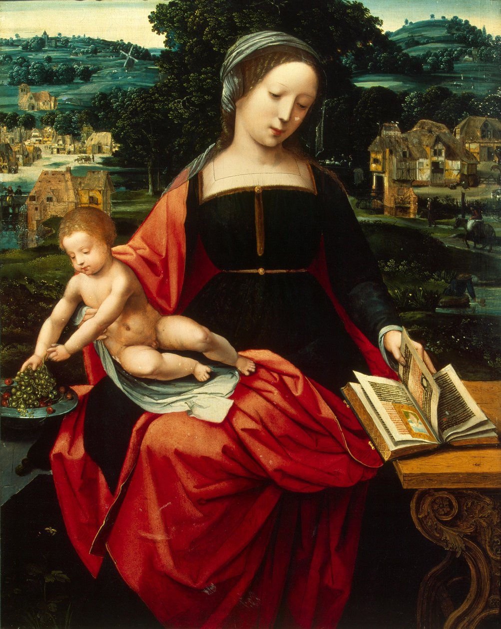 Madonna és gyermeke alkotó: Master of the Female Half Lengths