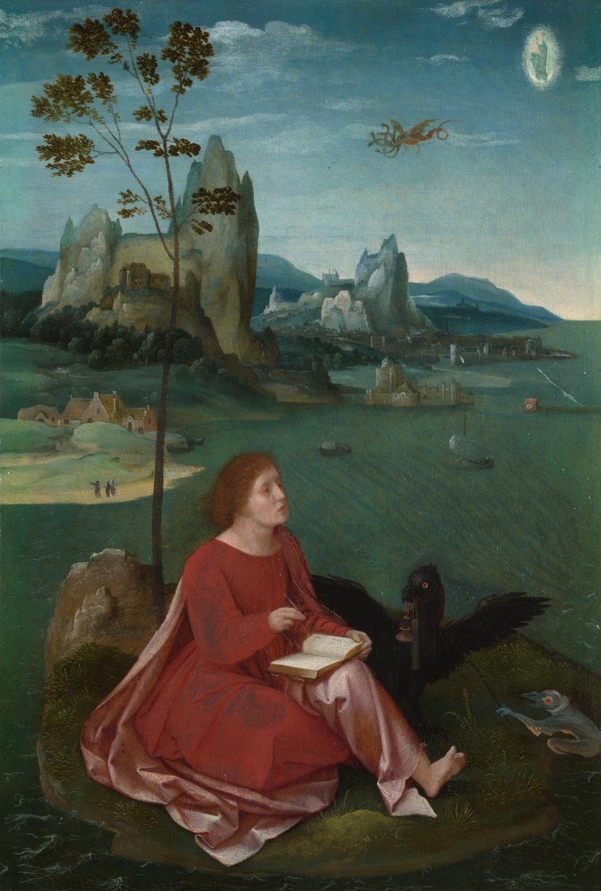 Szent János Patmoszon alkotó: Master of the Female Half Lengths