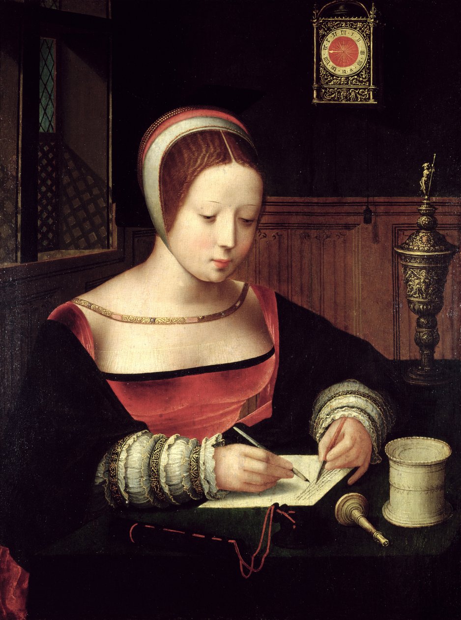 Szent Mária Magdolna írás, 1500-50 körül alkotó: Master of the Female Half Lengths