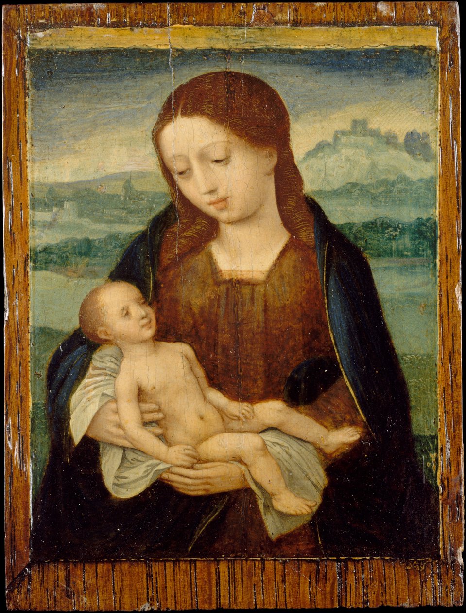 Szűz és gyermek, kb. 1525-50. alkotó: Master of the Female Half Lengths