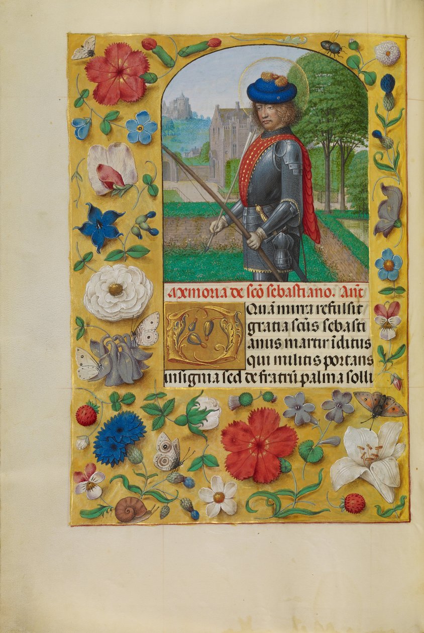 Szent Sebestyén alkotó: Master of the First Prayer Book of Maximilian