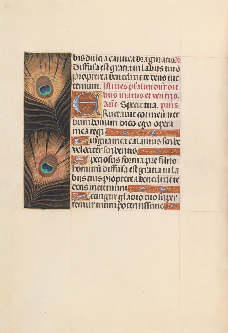 Izabella katolikus királyné, spanyol királynő órái: Fol. 103v, c. 1500. alkotó: Master of the First Prayerbook of Maximillian