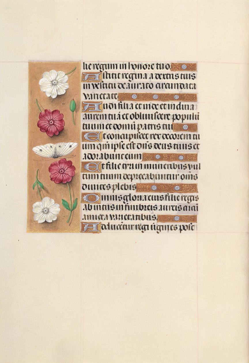 Izabella katolikus királyné, spanyol királynő órái: Fol. 104v, c. 1500. alkotó: Master of the First Prayerbook of Maximillian