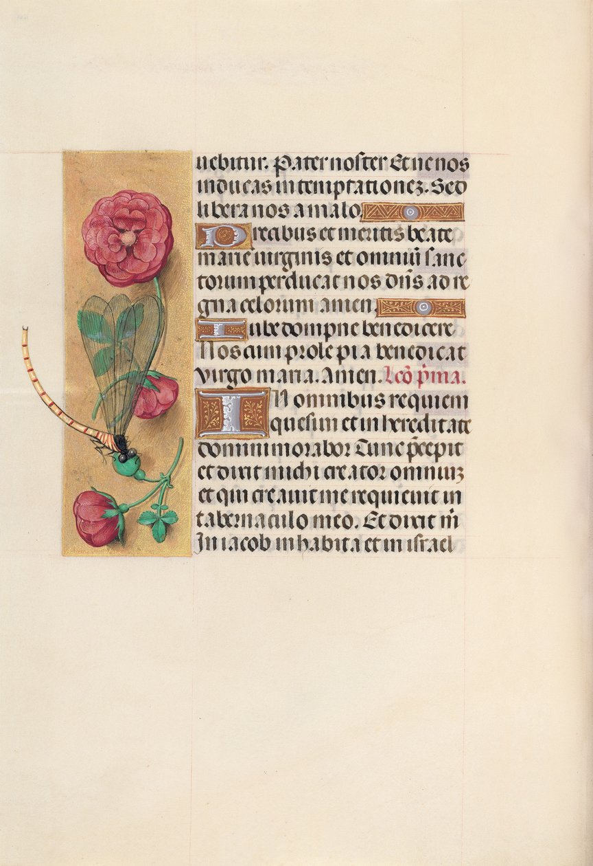 Izabella katolikus királyné, spanyol királynő órái: Fol. 110V, c. 1500. alkotó: Master of the First Prayerbook of Maximillian