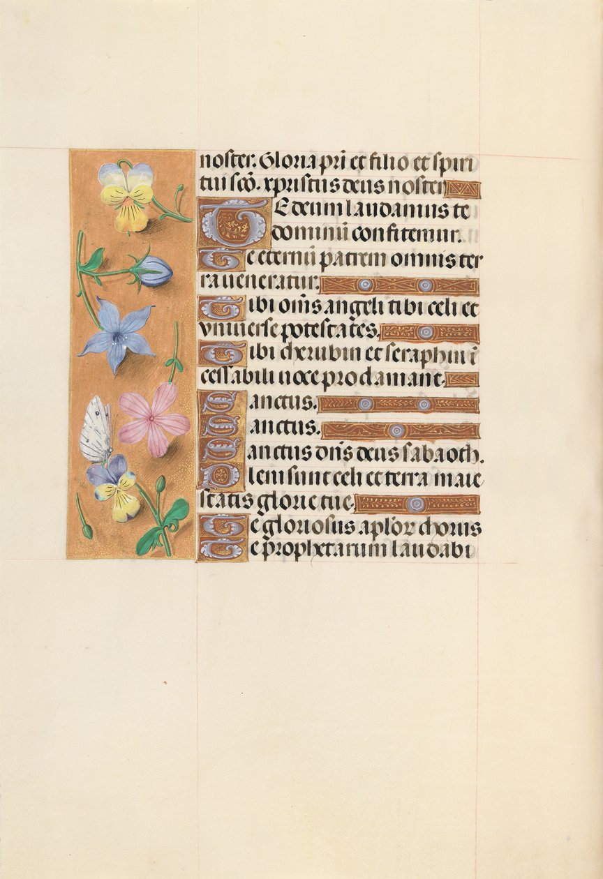 Izabella katolikus királyné, spanyol királynő órái: Fol. 112V, c. 1500. alkotó: Master of the First Prayerbook of Maximillian
