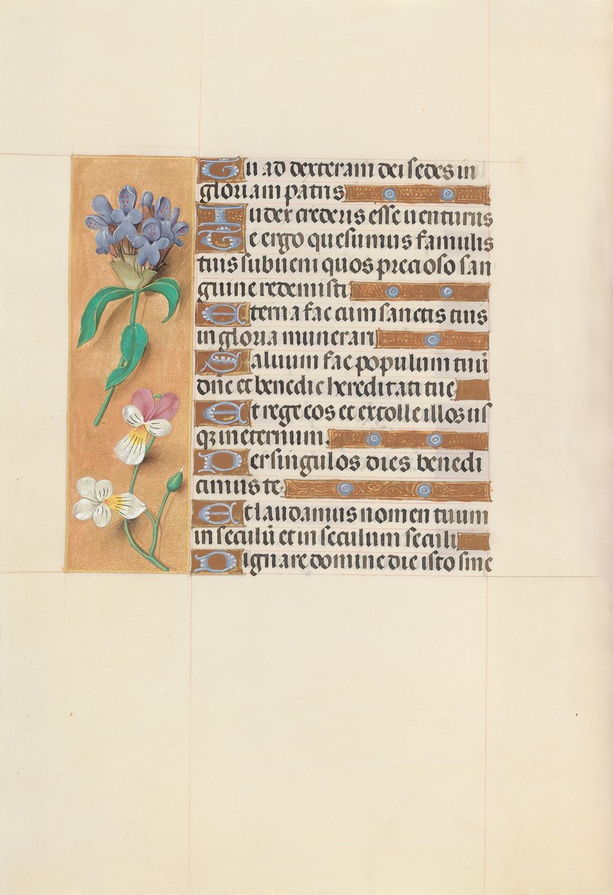 Izabella katolikus királyné, spanyol királynő órái: Fol. 113v, c. 1500. alkotó: Master of the First Prayerbook of Maximillian