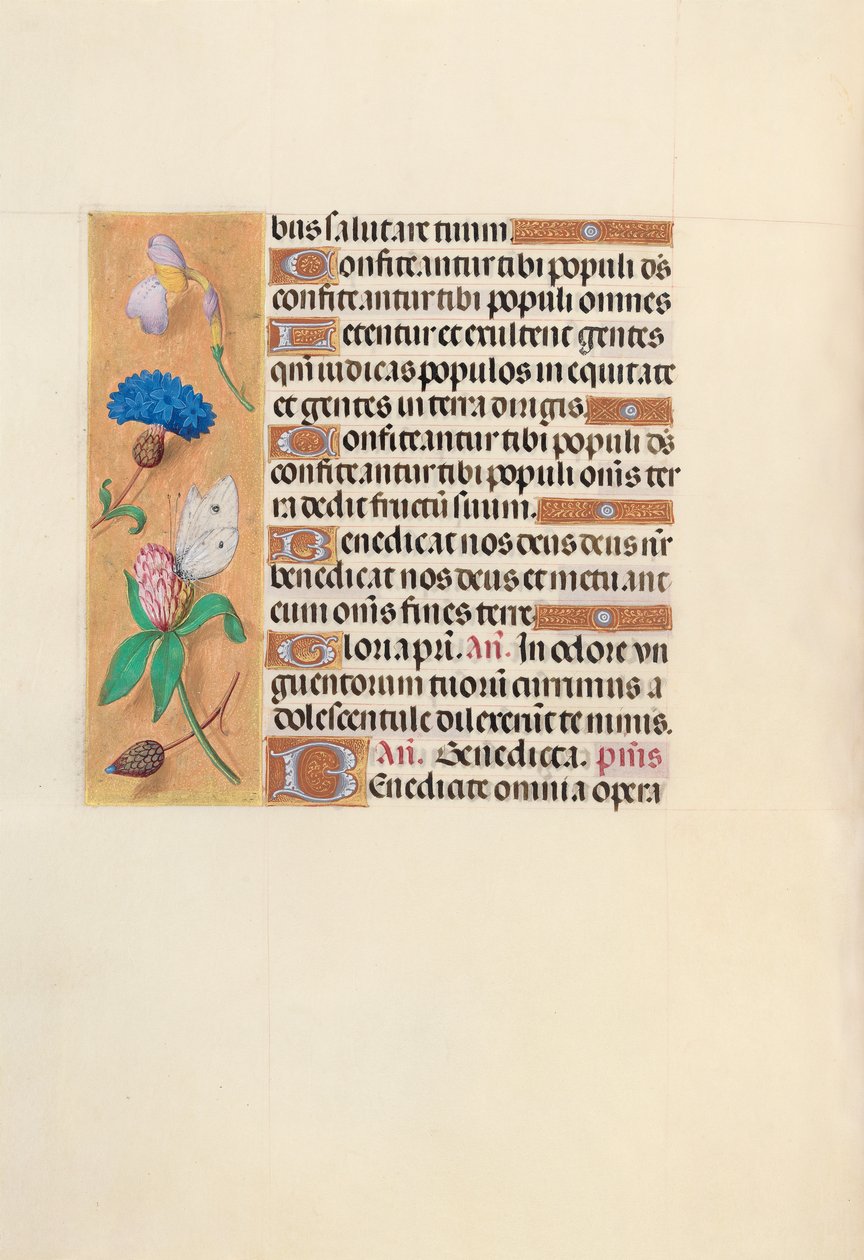 Izabella katolikus királyné, spanyol királynő órái: Fol. 118V, c. 1500. alkotó: Master of the First Prayerbook of Maximillian