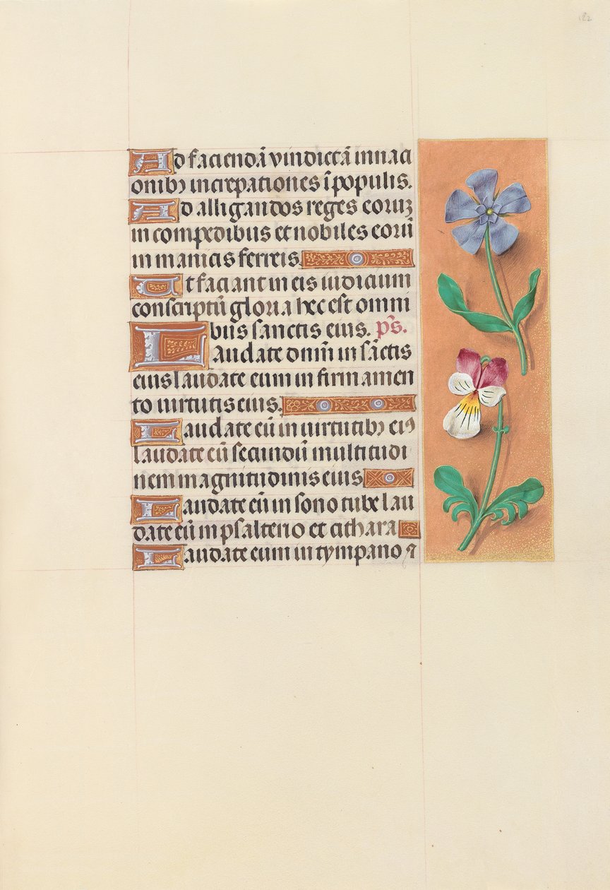 Izabella katolikus királyné, spanyol királynő órái: Fol. 122r, c. 1500. alkotó: Master of the First Prayerbook of Maximillian