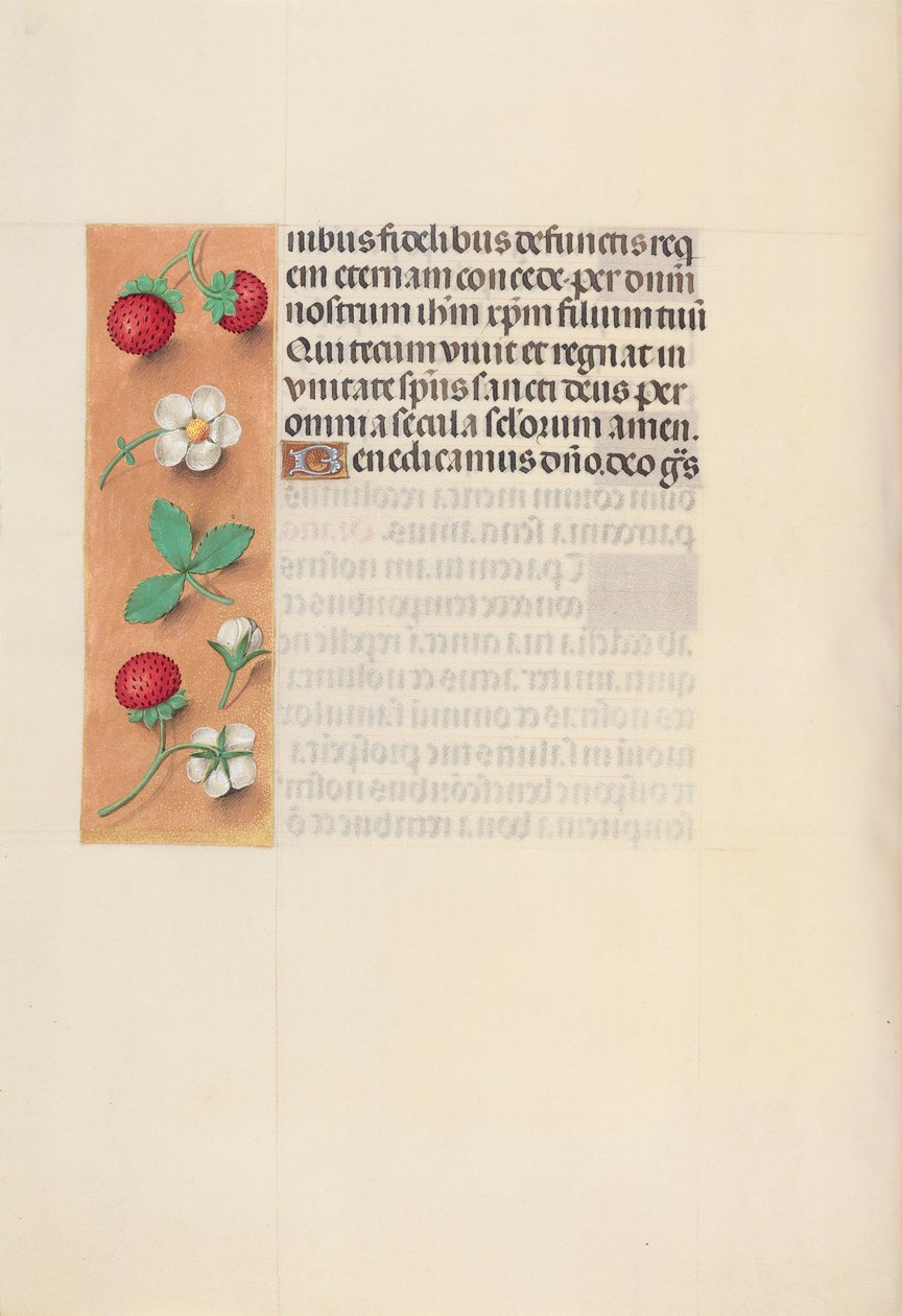 Izabella katolikus királyné, spanyol királynő órái: Fol. 125V, c. 1500. alkotó: Master of the First Prayerbook of Maximillian