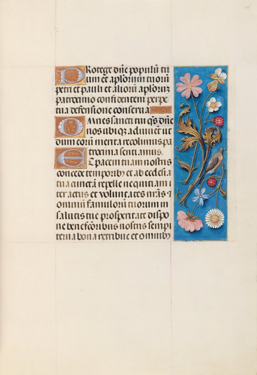 Izabella katolikus királyné, spanyol királynő órái: Fol. 135r, c. 1500. alkotó: Master of the First Prayerbook of Maximillian