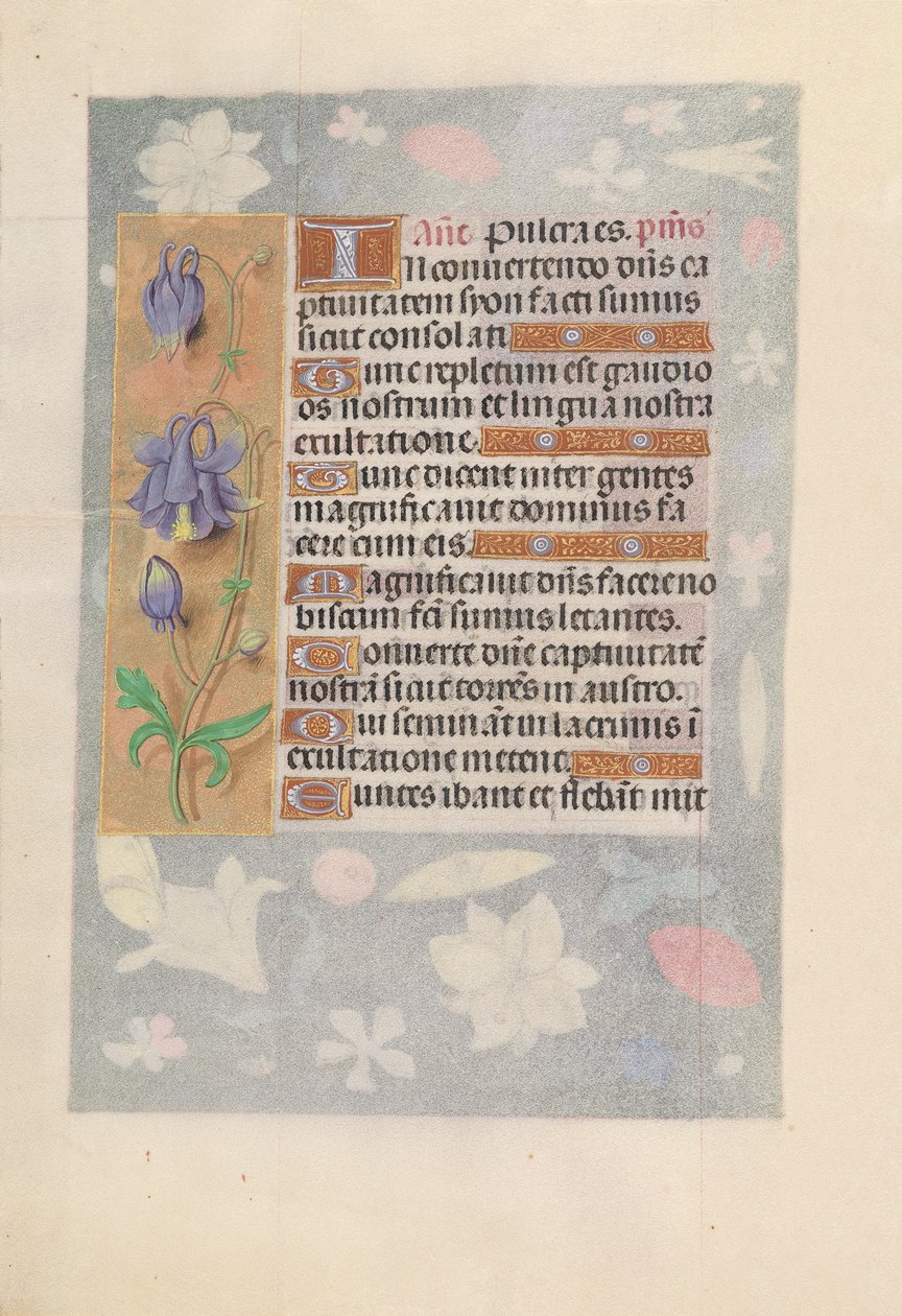 Izabella katolikus királyné, spanyol királynő órái: Fol. 142v, c. 1500. alkotó: Master of the First Prayerbook of Maximillian