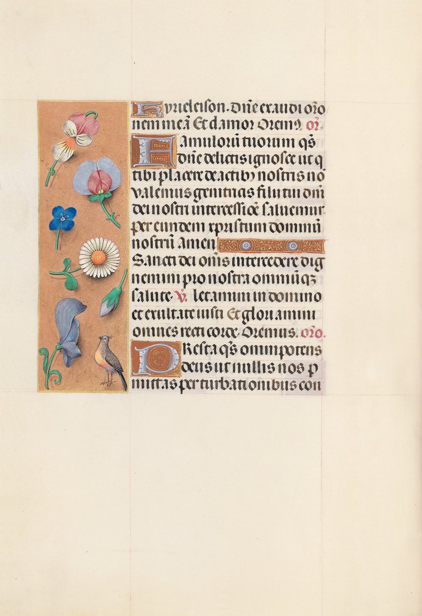 Izabella katolikus királyné, spanyol királynő órái: Fol. 144v, c. 1500. alkotó: Master of the First Prayerbook of Maximillian