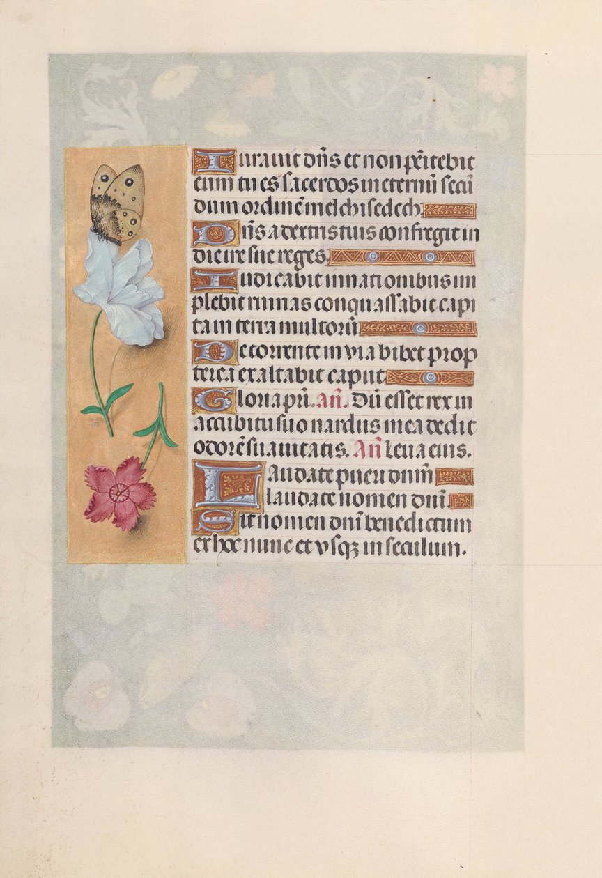 Izabella katolikus királyné, spanyol királynő órái: Fol. 147v, c. 1500. alkotó: Master of the First Prayerbook of Maximillian