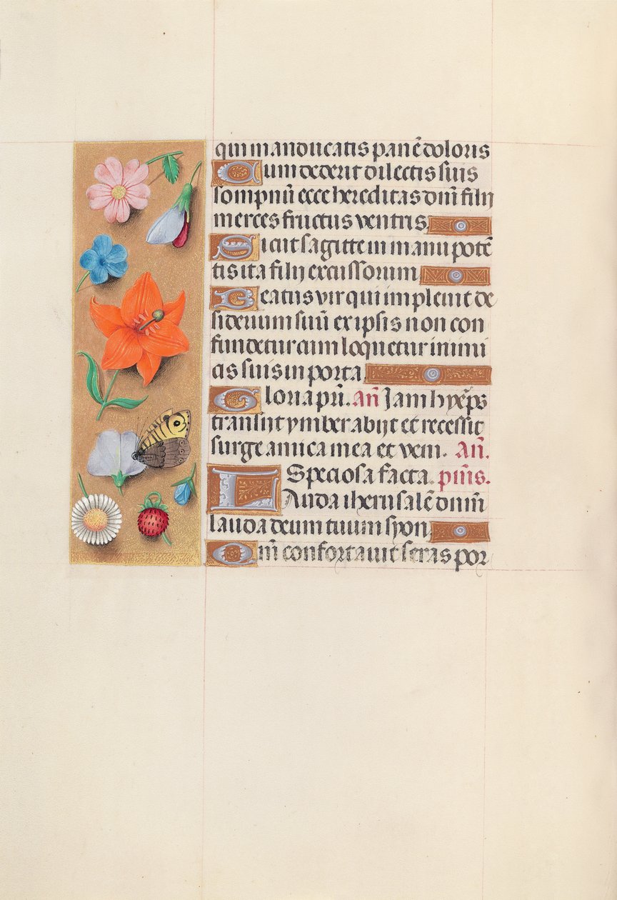 Izabella katolikus királyné, spanyol királynő órái: Fol. 149v, c. 1500. alkotó: Master of the First Prayerbook of Maximillian