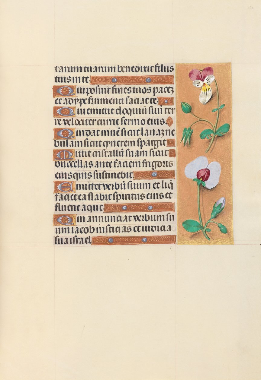 Izabella katolikus királyné, spanyol királynő órái: Fol. 150r, c. 1500. alkotó: Master of the First Prayerbook of Maximillian