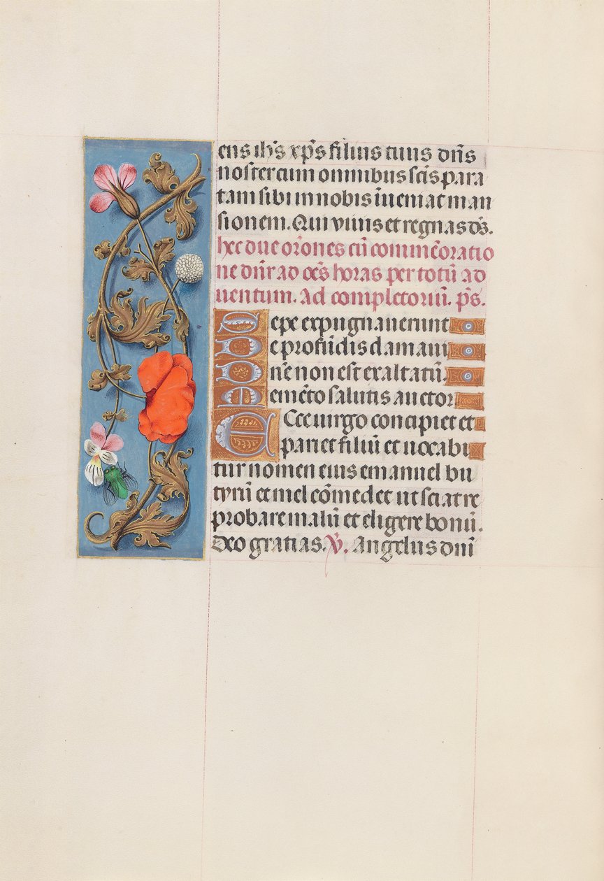 Izabella katolikus királyné, spanyol királynő órái: Fol. 161v, c. 1500. alkotó: Master of the First Prayerbook of Maximillian