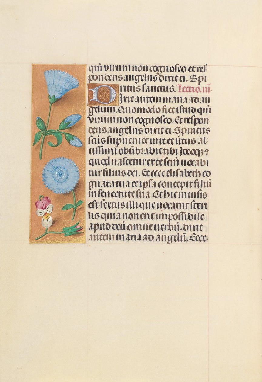 Izabella katolikus királyné, spanyol királynő órái: Fol. 163v, c. 1500. alkotó: Master of the First Prayerbook of Maximillian