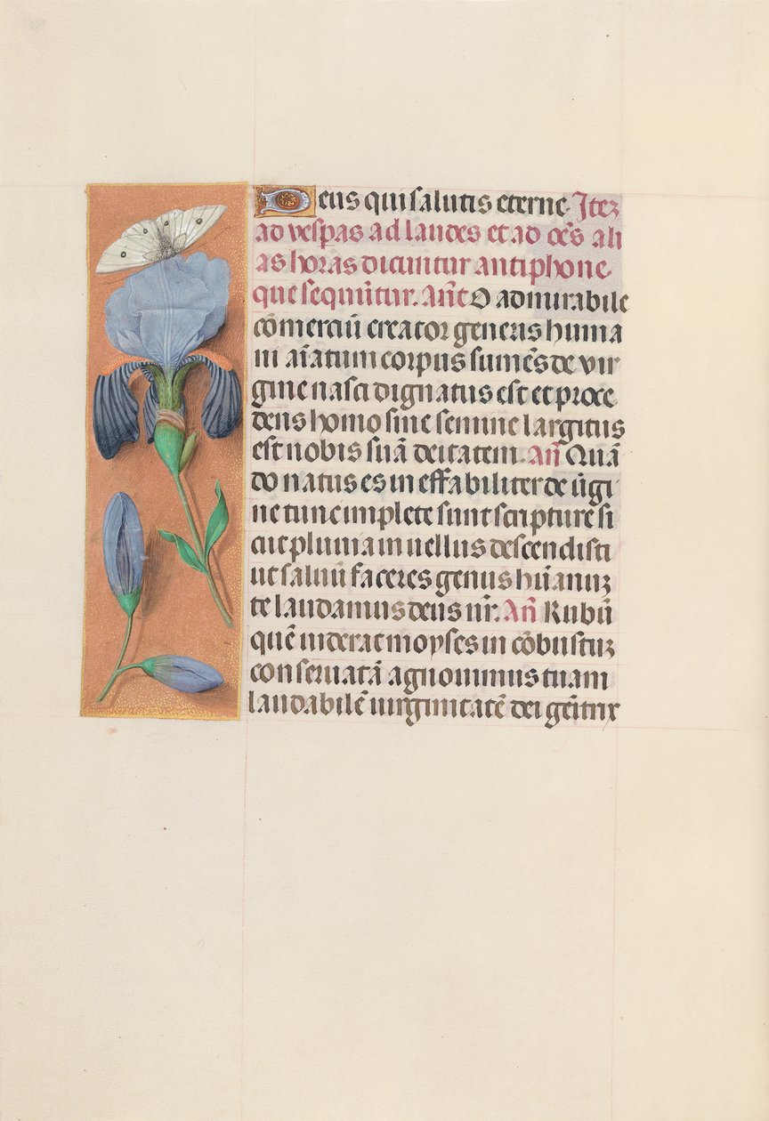 Izabella katolikus királyné, spanyol királynő órái: Fol. 165V, c. 1500. alkotó: Master of the First Prayerbook of Maximillian