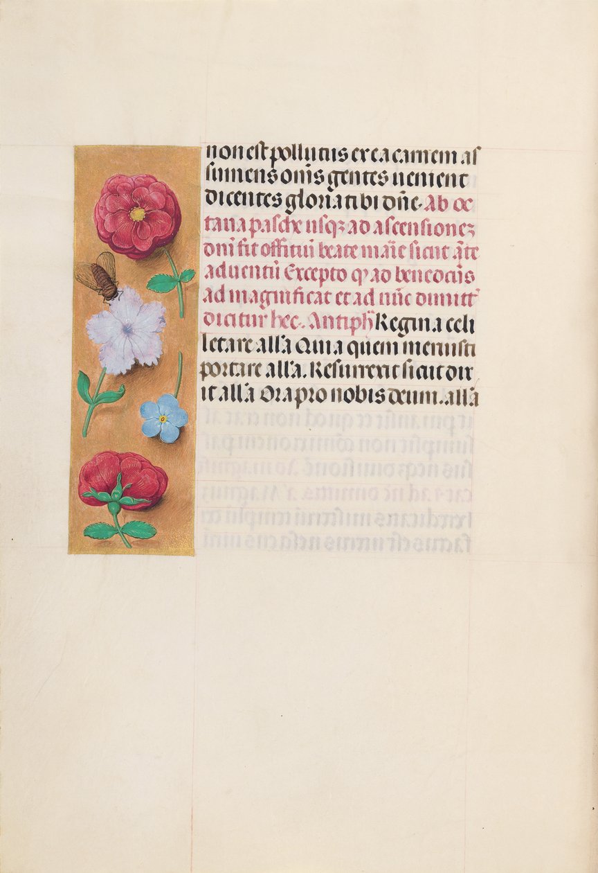 Izabella katolikus királyné, spanyol királynő órái: Fol. 166v, c. 1500. alkotó: Master of the First Prayerbook of Maximillian
