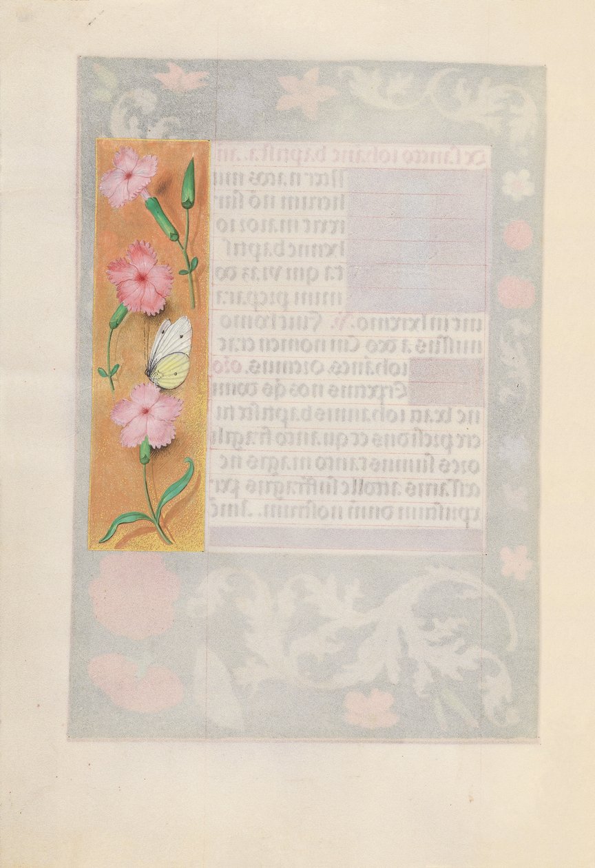 Izabella katolikus királyné, spanyol királynő órái: Fol. 170V, c. 1500. alkotó: Master of the First Prayerbook of Maximillian