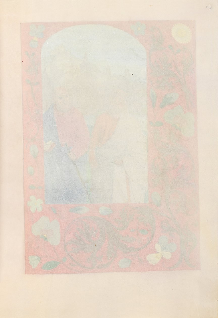 Izabella katolikus királyné, spanyol királynő órái: Fol. 173r, c. 1500. alkotó: Master of the First Prayerbook of Maximillian