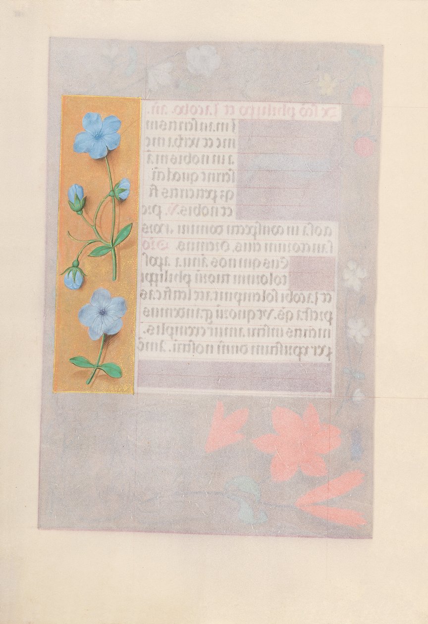Izabella katolikus királyné, spanyol királynő órái: Fol. 176v, c. 1500. alkotó: Master of the First Prayerbook of Maximillian
