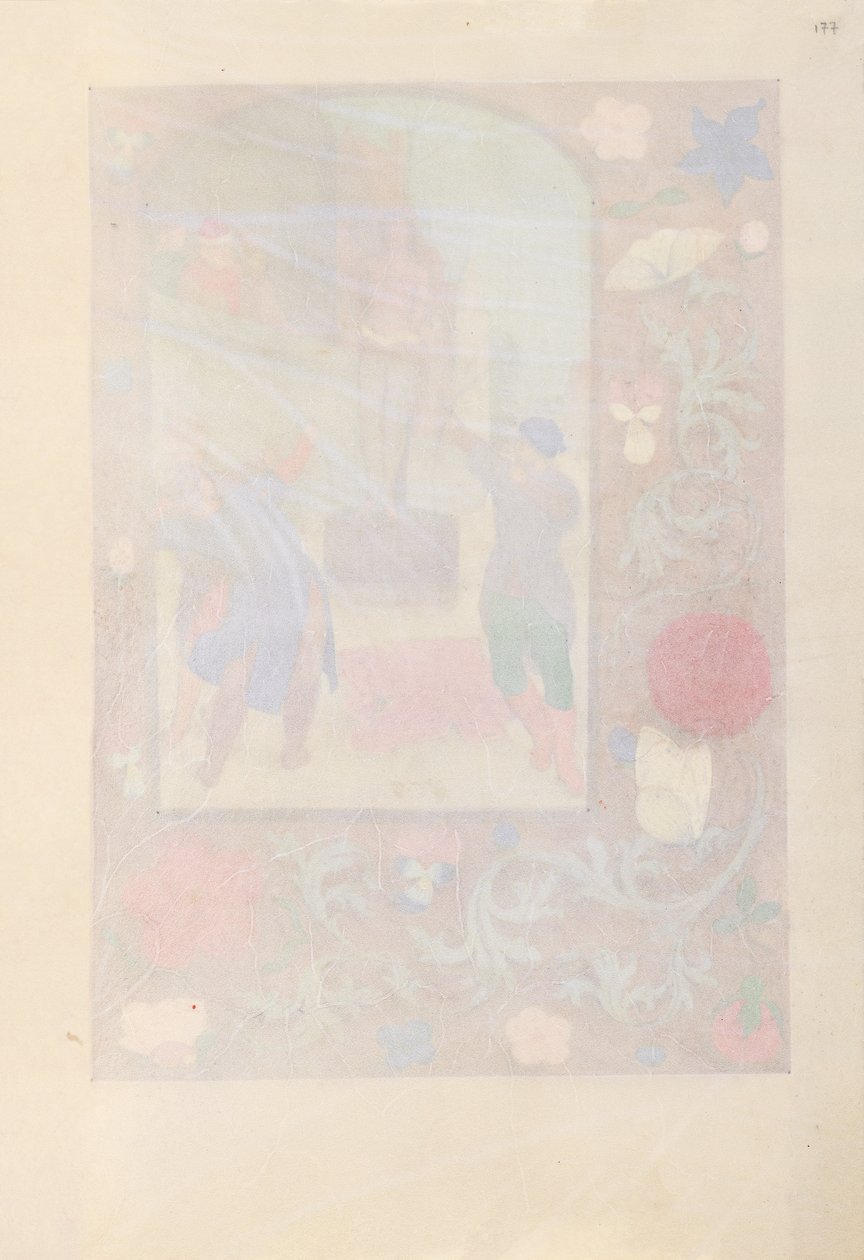Izabella katolikus királyné, spanyol királynő órái: Fol. 177r, c. 1500. alkotó: Master of the First Prayerbook of Maximillian