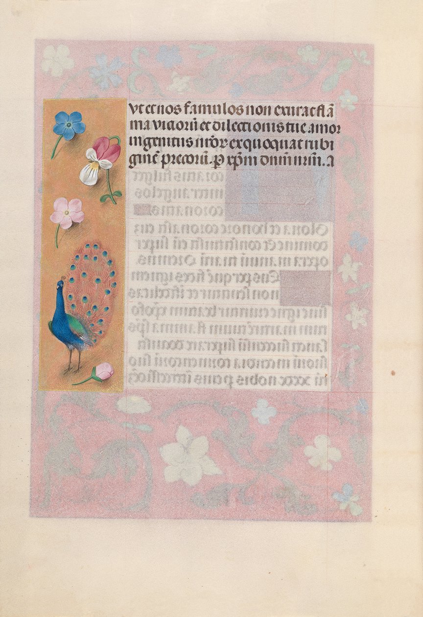 Izabella katolikus királyné, spanyol királynő órái: Fol. 180V, c. 1500. alkotó: Master of the First Prayerbook of Maximillian