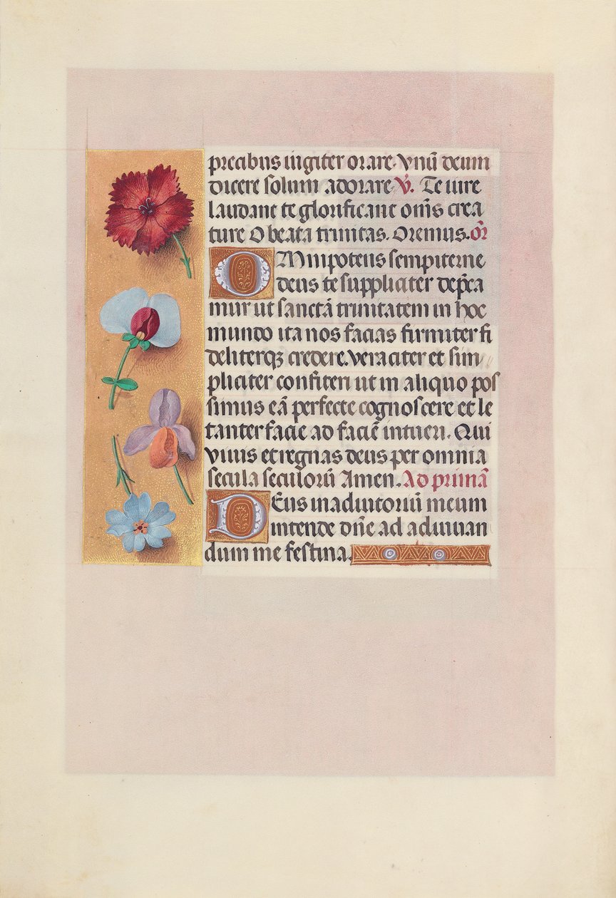 Izabella katolikus királyné, spanyol királynő órái: Fol. 18V, c. 1500. alkotó: Master of the First Prayerbook of Maximillian
