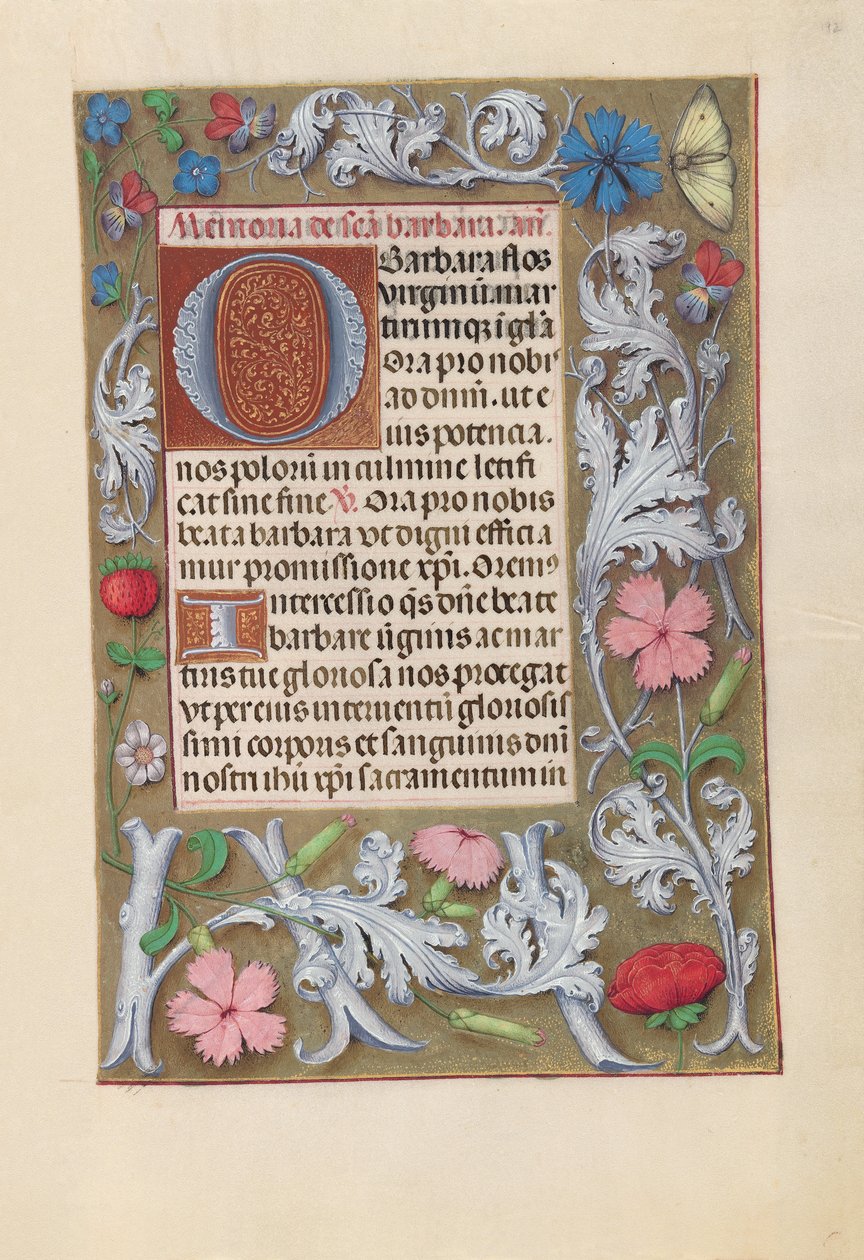 Izabella katolikus királyné, spanyol királynő órái: Fol. 192r, c. 1500. alkotó: Master of the First Prayerbook of Maximillian